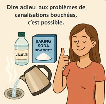 Conseils SanExpress pour éviter de boucher vos canalisations naturellement avec vinaigre et bicarbonate