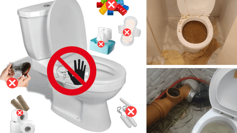 Eviter un toilette bouché